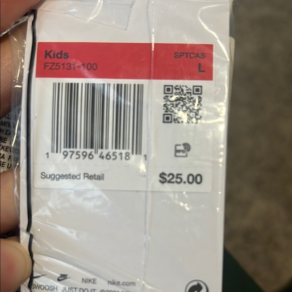 Nike White Short Sleeve Tee with Bold Graphic - Picture 2 of 2